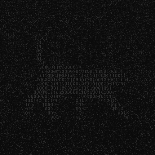 Binary code duck gif